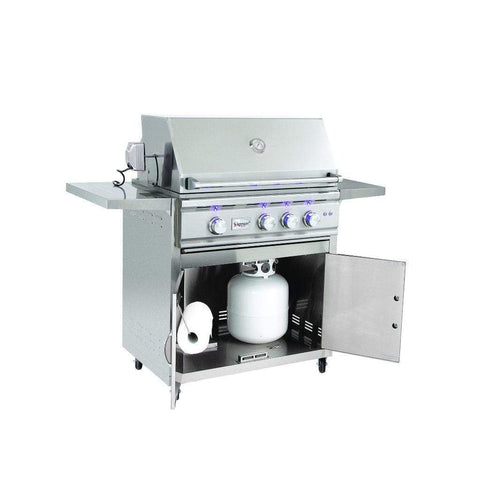 Image of Summerset TRL 32" Freestanding Gas Grill with Fully Assembled Door & 2-Drawer Combo - TRL32-NG + CART-TRL32