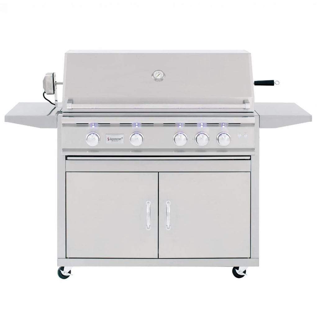 Summerset TRL 38" Freestanding Gas Grill with Fully Assembled Door & 2-Drawer Combo - TRL38-NG + CART-TRL38
